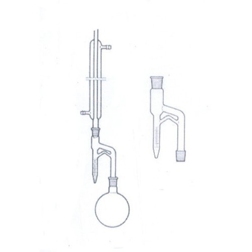 Tubo di raccolta Marcusson graduato ml. 10 div. 1/10 con rubinetto - senza pallone e refrigerante