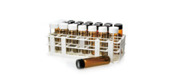 Rack in PP a 21 posizioni per vials da 20 / 40 / 60 ml. EPA