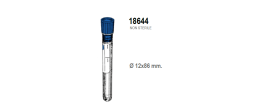 Provetta litio eparina con tappo blu ed etichetta - 12x86 mm. - 2,5 ml. - confezione da 1000