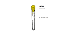 Provetta con 0,5 ml. di sodio citrato - tappo giallo - 16x100 mm. - confezione da 1000