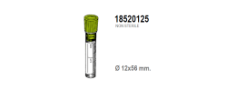 Provetta con K2 EDTA - tappo verde chiaro - 12x56 mm. - 1 ml. - confezione da 1500