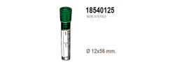 Provetta con K3 EDTA - tappo verde - 12x56 mm. - 1 ml. - confezione da 1500