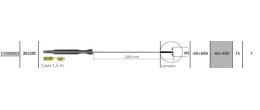 Sonda termocoppia tipo K - 3K520C (Contatto -60 +600°C)