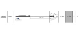 Sonda termocoppia tipo T - 3T420A (aria -50 +250°C)