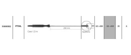 Sonda PT100 - PT94L (liquidi/aria -50 +400°C)