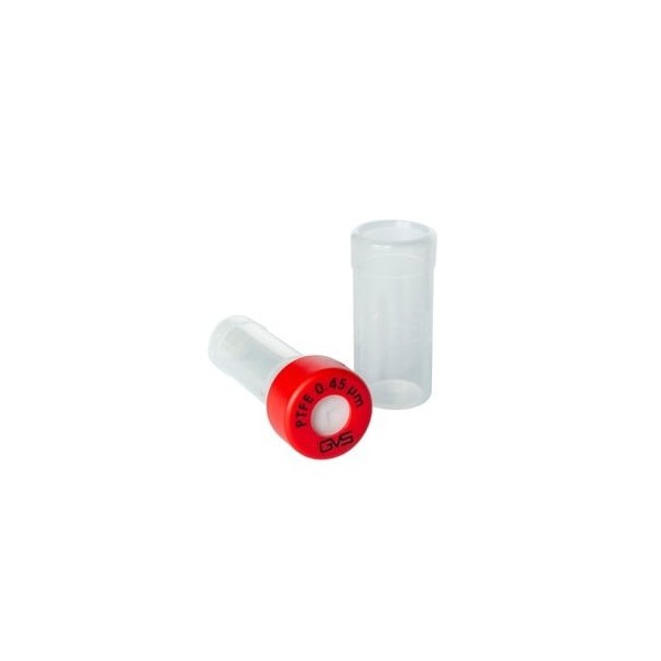 Separa vials filtrante con membrana in ptfe porosità 0,45 um. confezione da 100