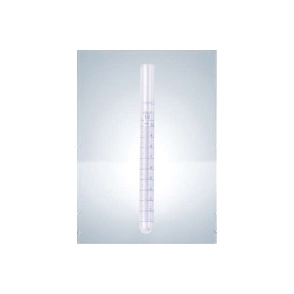 Provette in vetro borosilicato 16 x 160 mm. - capacità 10 ml. - fonto tondo e graduazione divisione 0,1 ml.