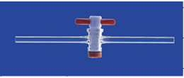 Rubinetto in PTFE ad una via NS 14,5 foro 2,5 mm.