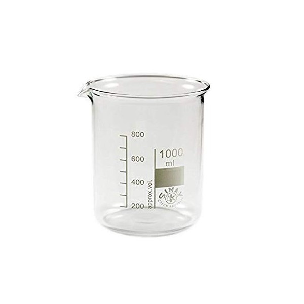 Becher in vetro borosilicato forma bassa ml. 5000