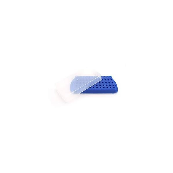 Scatole criogeniche in PP blu per microprovette da 0,5 / 1,5 e 2,0 ml. - confezione da 5