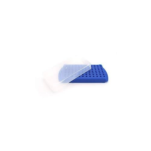 Scatole criogeniche in PP blu per microprovette da 0,5 / 1,5 e 2,0 ml. - confezione da 5